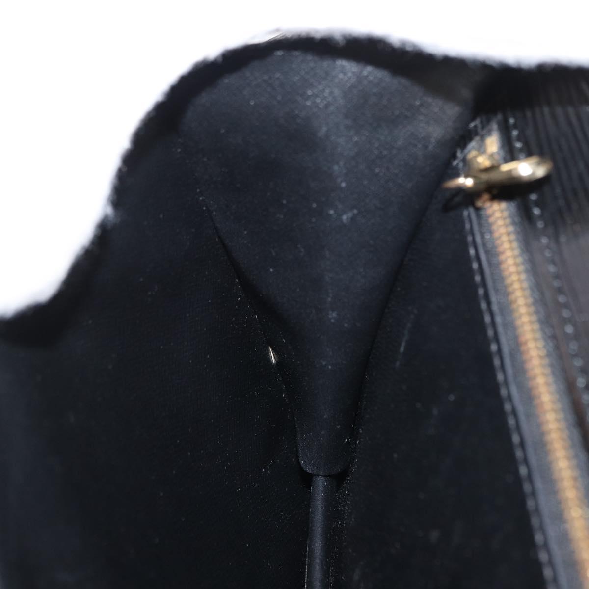 LOUIS VUITTON Epi Serie Dragonne Clutch Bag Black Noir M52612 LV Auth ep12874
