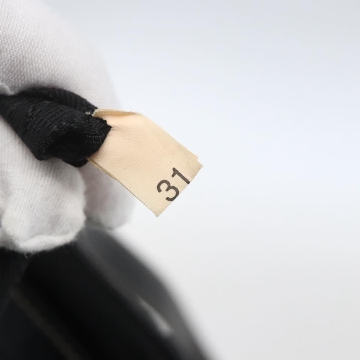 PRADA Hand Bag Nylon Black Silver Auth ep12891V