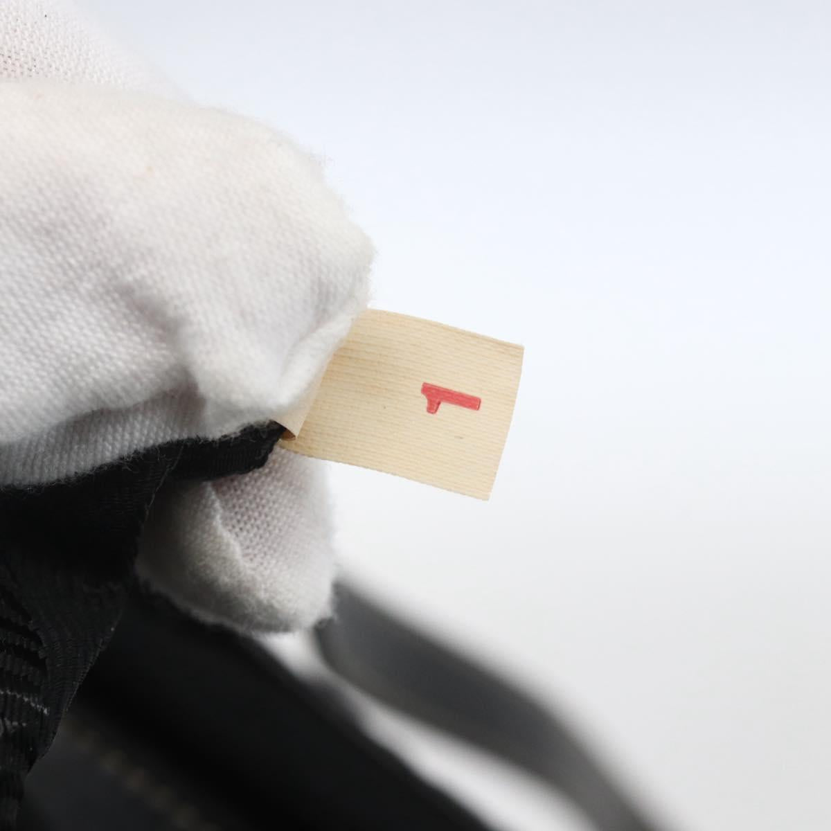 PRADA Hand Bag Nylon Black Silver Auth ep12891V