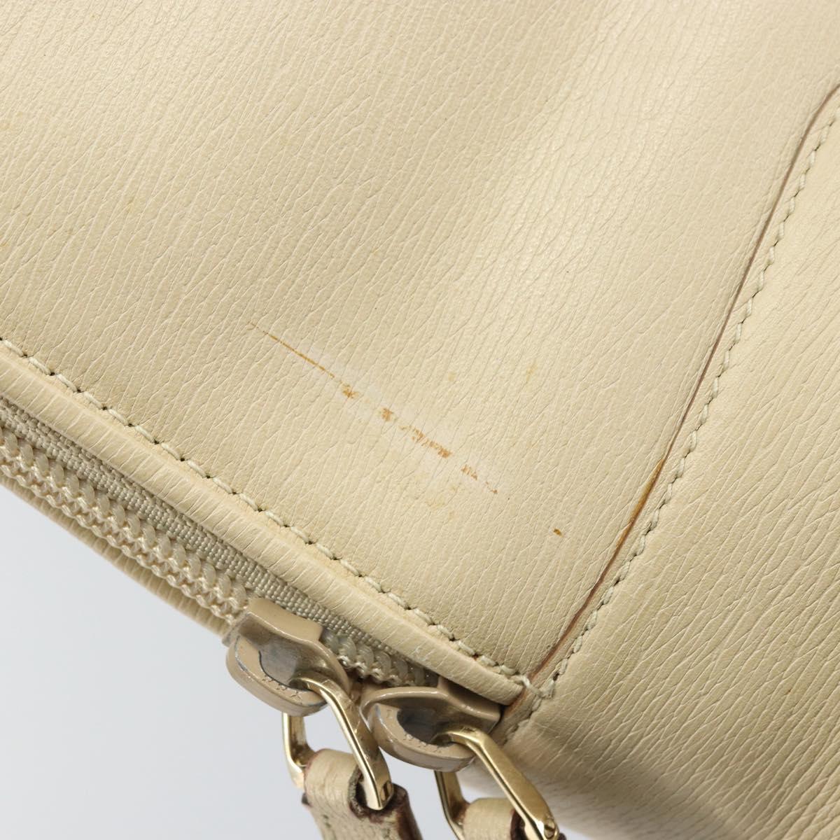 GUCCI Tote Bag Leather Beige 002 1122 2684 Auth ep12902