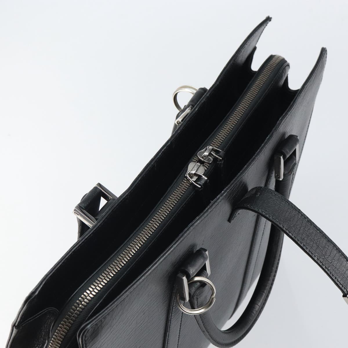 GUCCI Hand Bag Leather Black Silver 114262 Auth ep12908