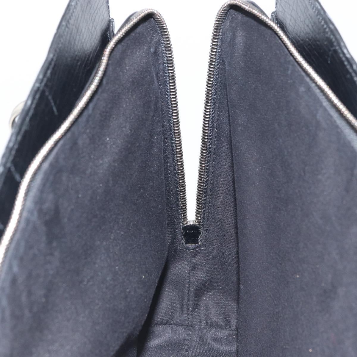 GUCCI Hand Bag Leather Black Silver 114262 Auth ep12908