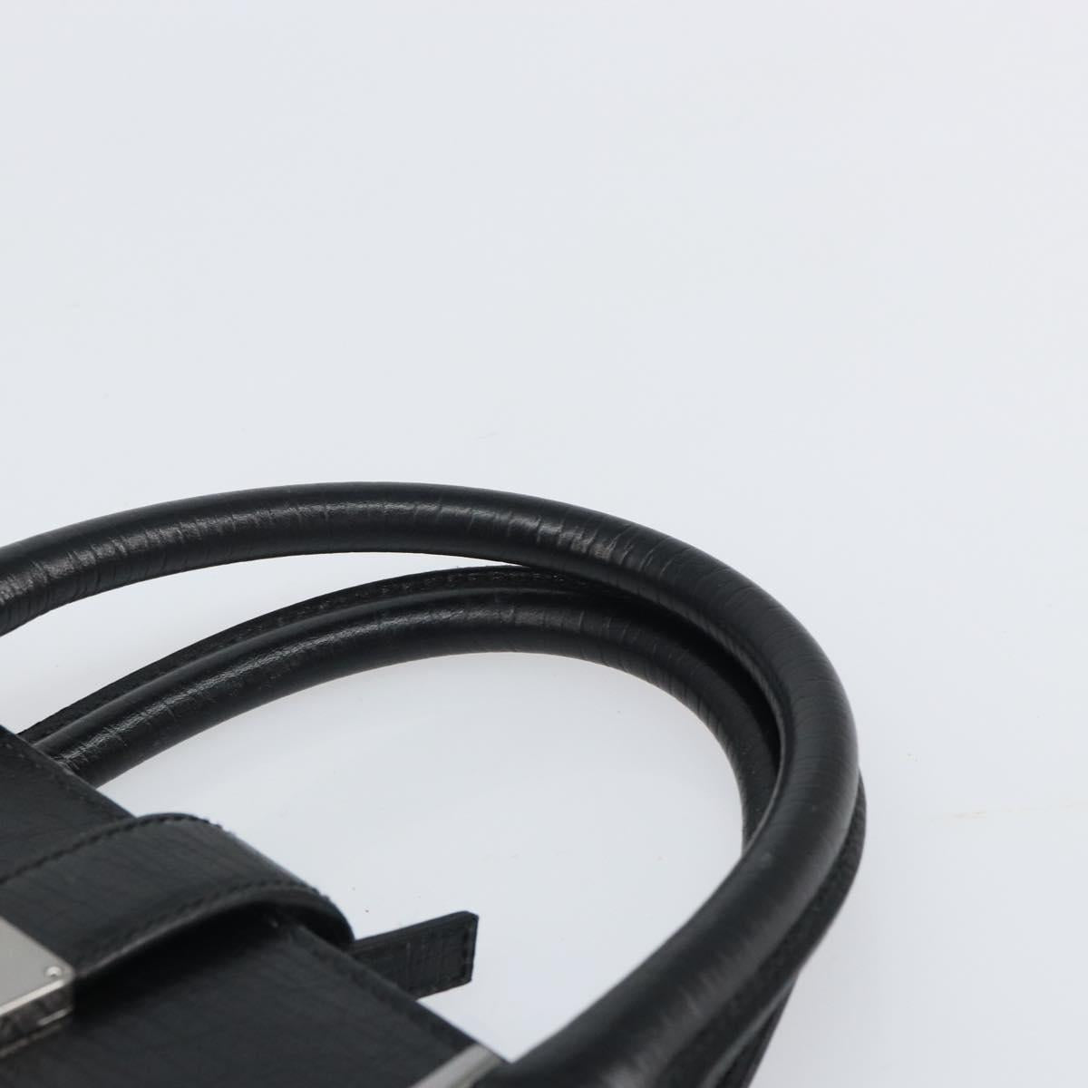 GUCCI Hand Bag Leather Black Silver 114262 Auth ep12908