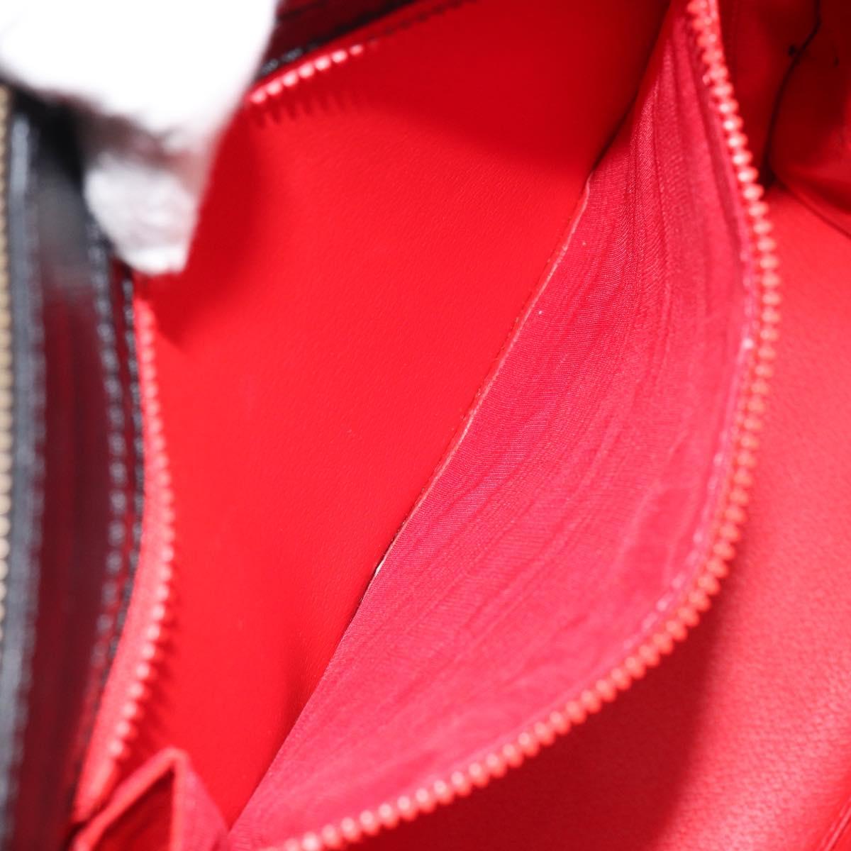 CELINE Tote Bag Leather Black Gold Auth ep12909