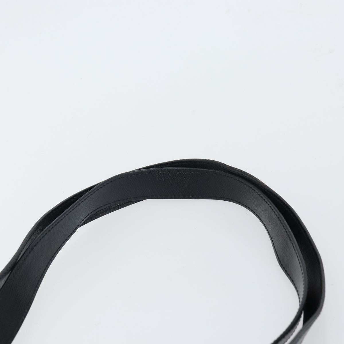 CELINE Tote Bag Leather Black Gold Auth ep12909