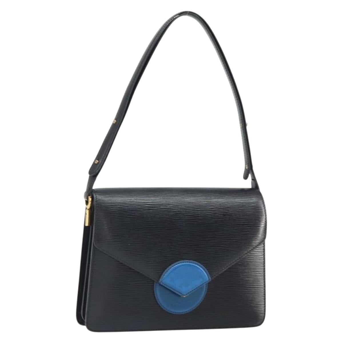 LOUIS VUITTON Epi Osh Shoulder Bag Black Blue M52445 LV Auth ep12912