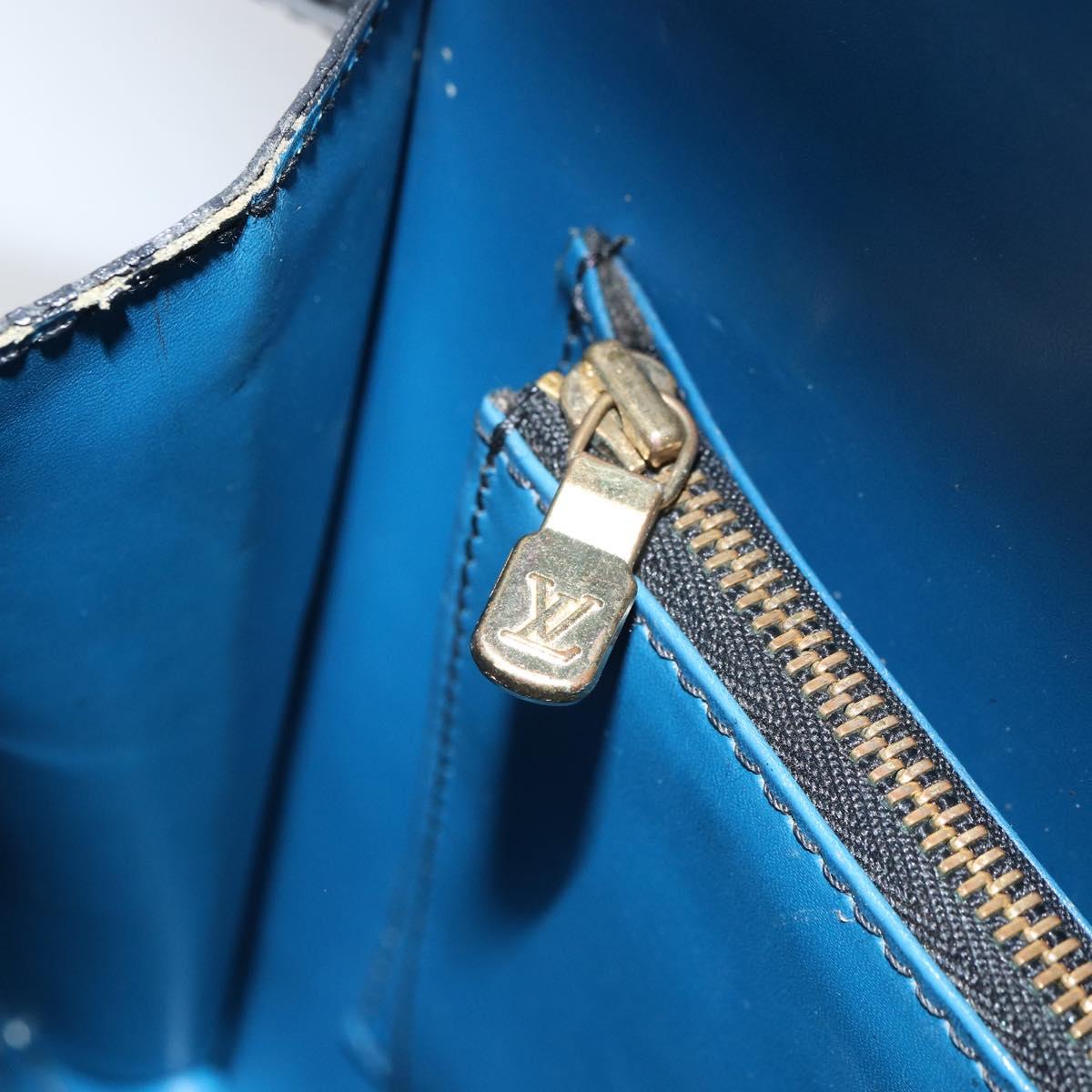 LOUIS VUITTON Epi Osh Shoulder Bag Black Blue M52445 LV Auth ep12912