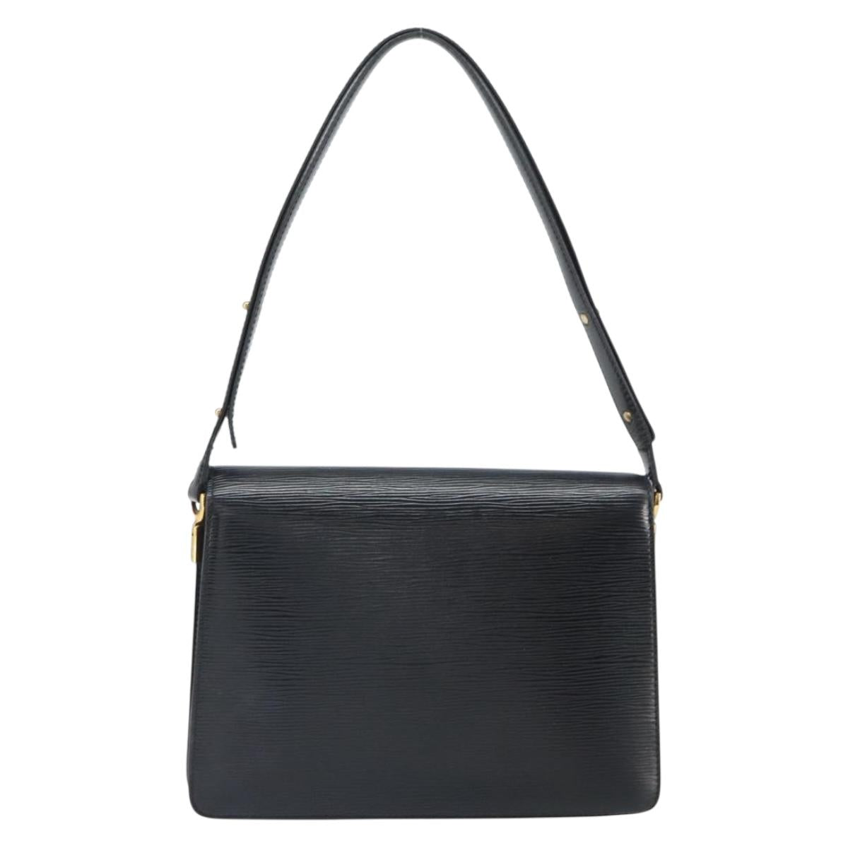 LOUIS VUITTON Epi Osh Shoulder Bag Black Blue M52445 LV Auth ep12912