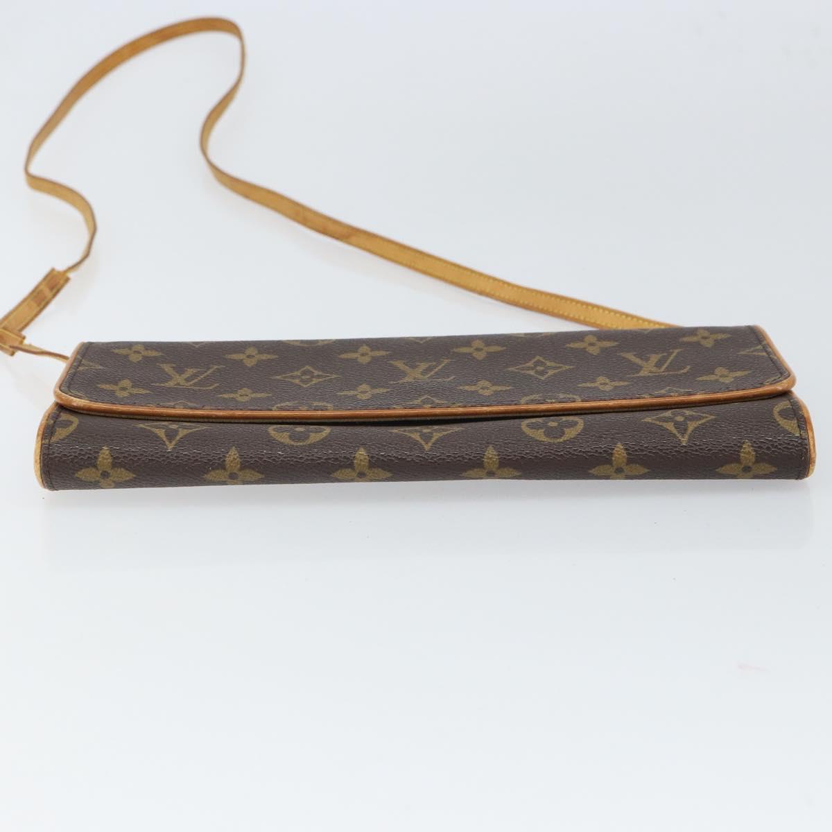 LOUIS VUITTON Monogram Pochette Twin GM Shoulder Bag M51852 LV Auth ep12913