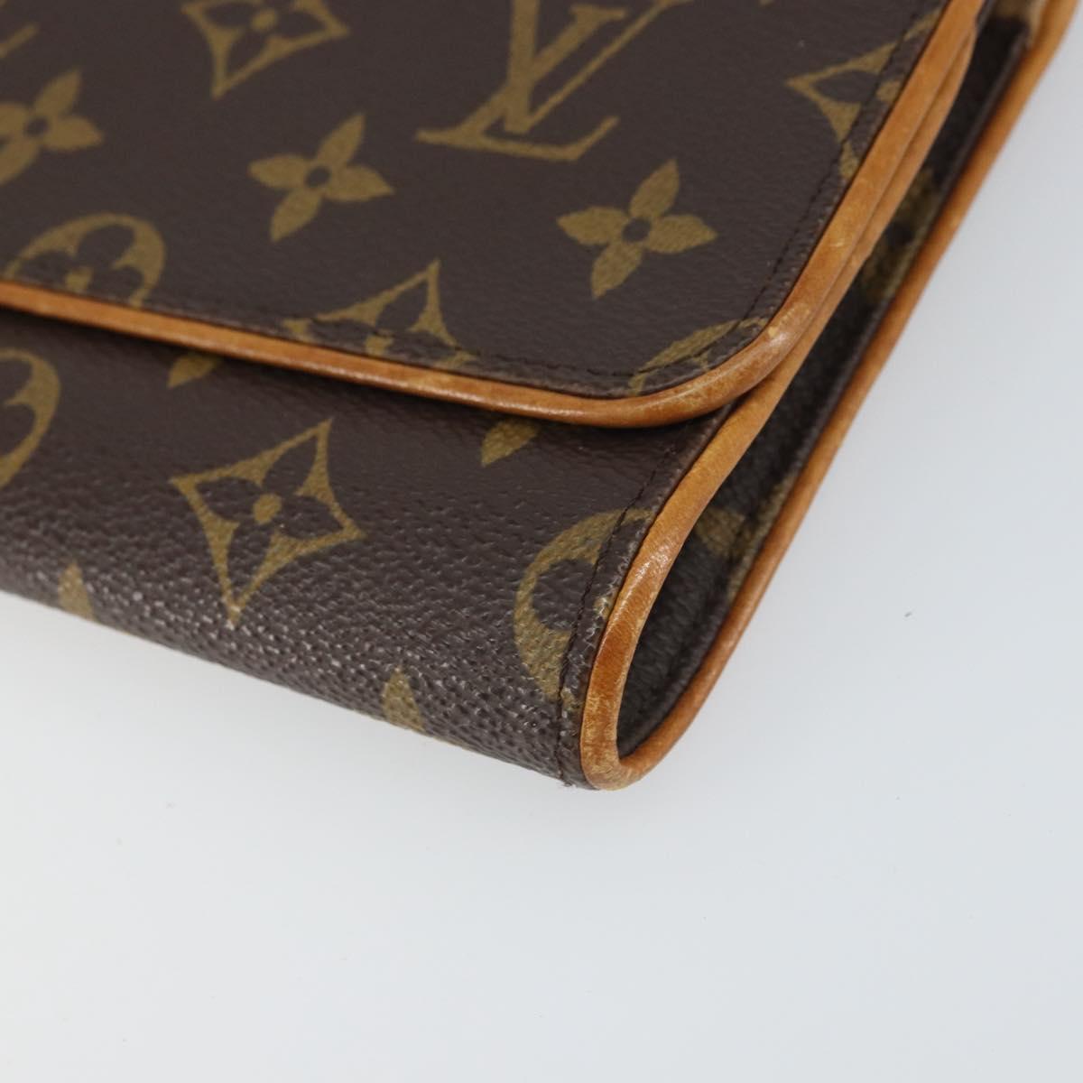 LOUIS VUITTON Monogram Pochette Twin GM Shoulder Bag M51852 LV Auth ep12913