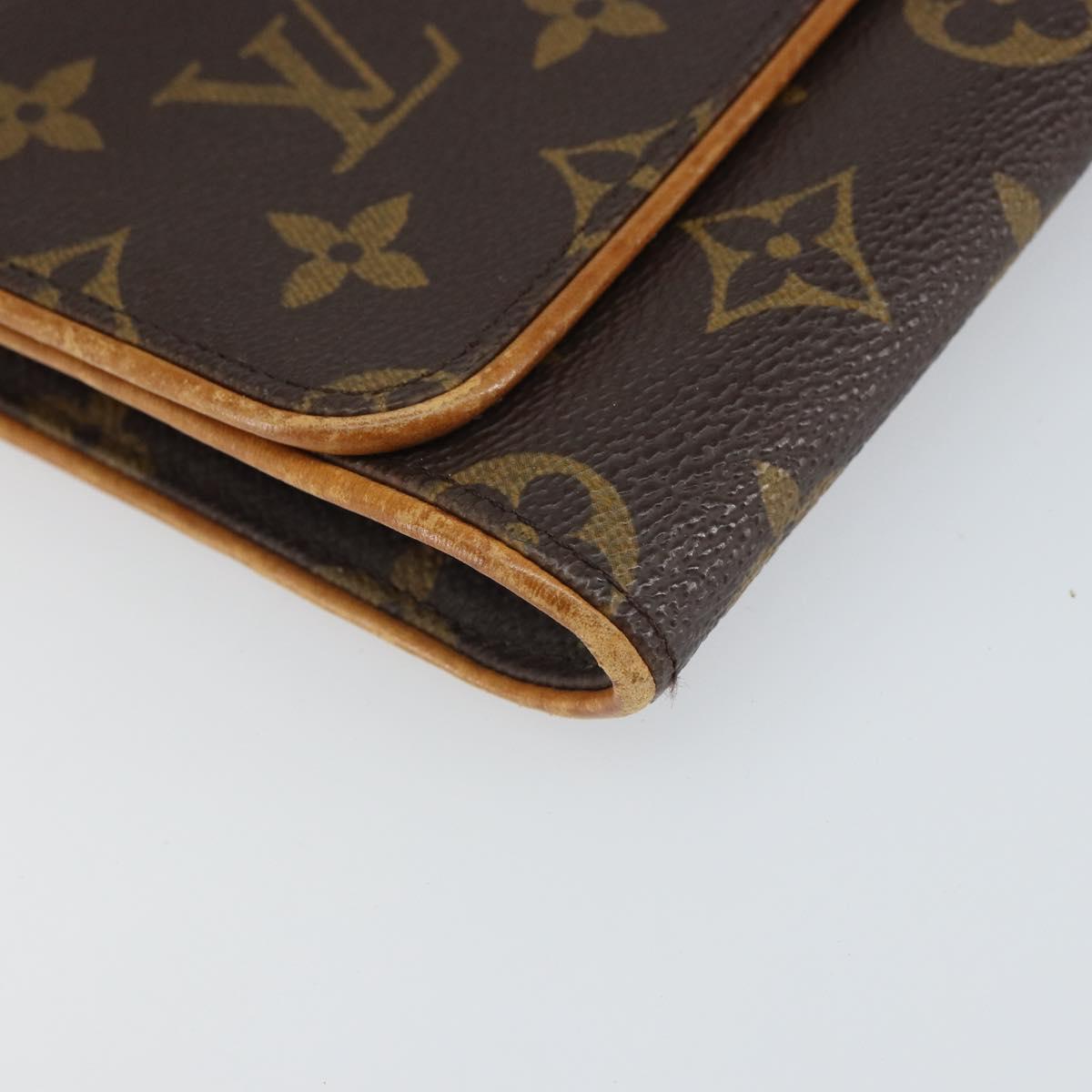 LOUIS VUITTON Monogram Pochette Twin GM Shoulder Bag M51852 LV Auth ep12913