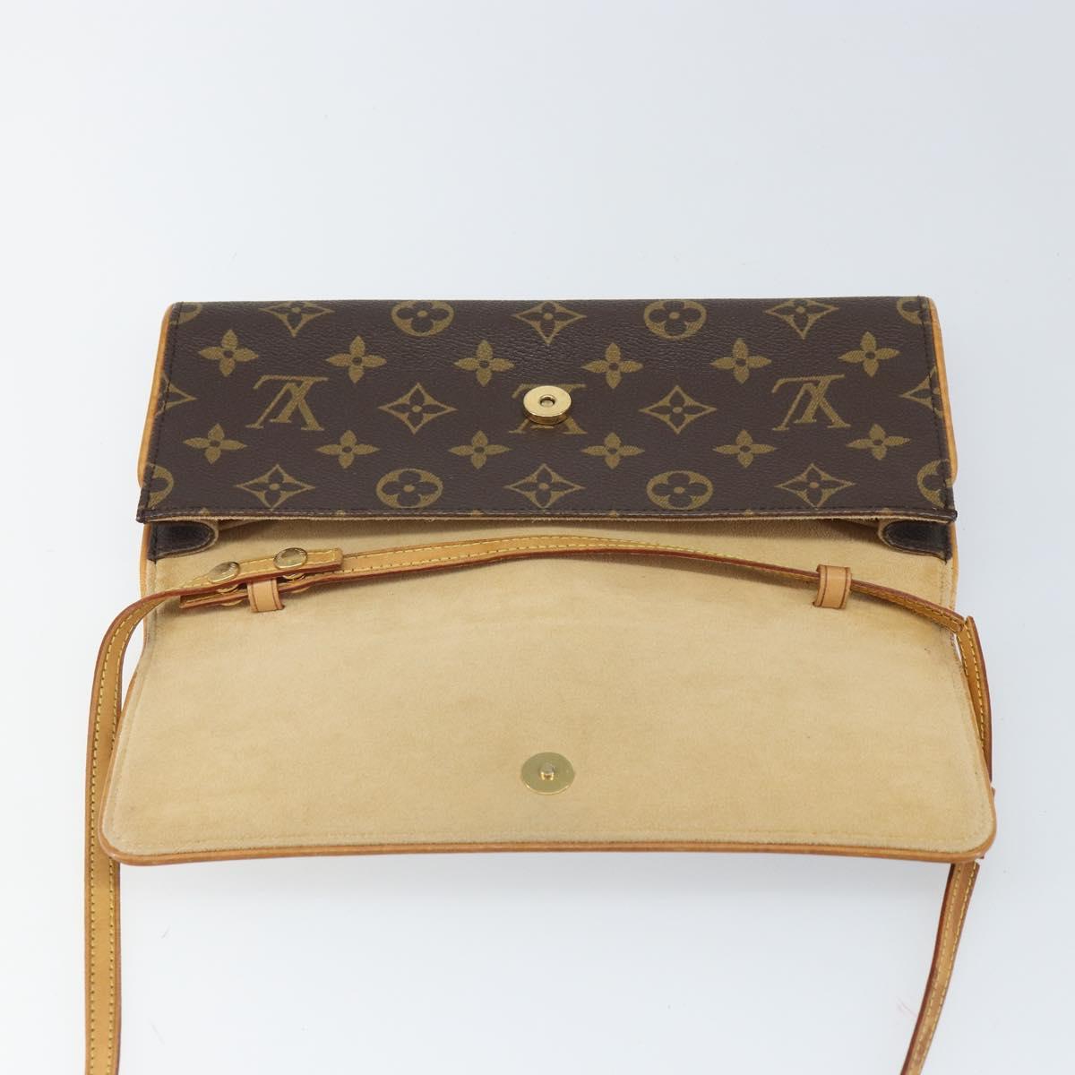 LOUIS VUITTON Monogram Pochette Twin GM Shoulder Bag M51852 LV Auth ep12913