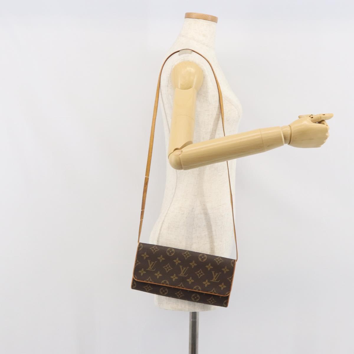 LOUIS VUITTON Monogram Pochette Twin GM Shoulder Bag M51852 LV Auth ep12913
