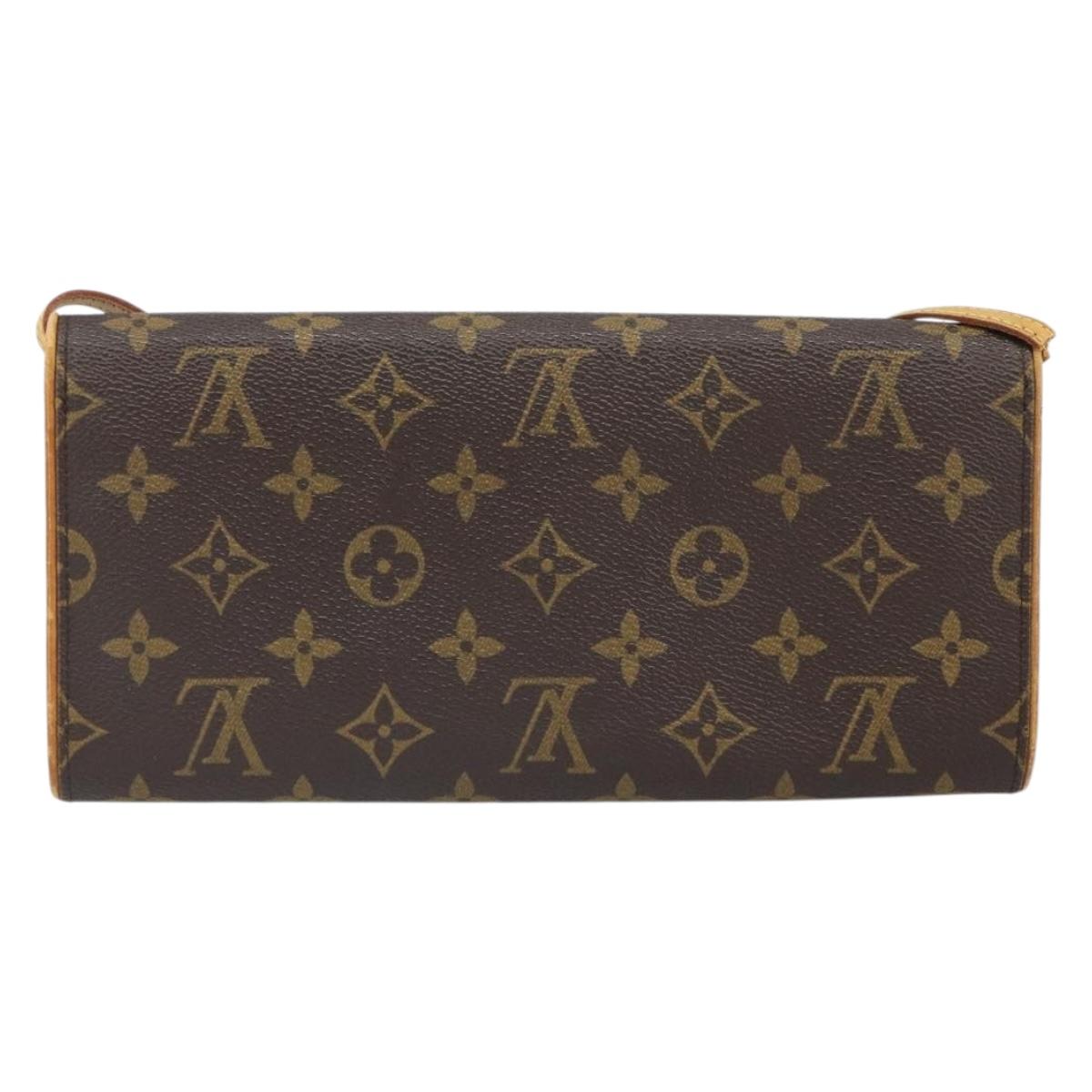 LOUIS VUITTON Monogram Pochette Twin GM Shoulder Bag M51852 LV Auth ep12913