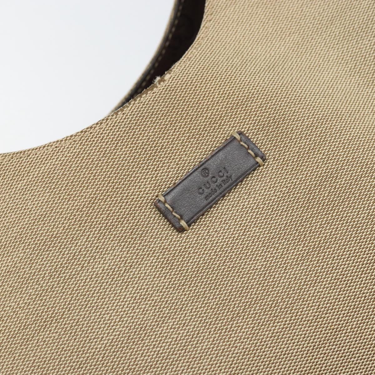 GUCCI Shoulder Bag Canvas Beige Gold 257268 Auth ep12918