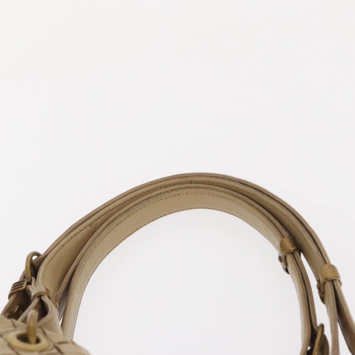 BOTTEGA VENETA INTRECCIATO Tote Bag Leather Beige Auth ep12922