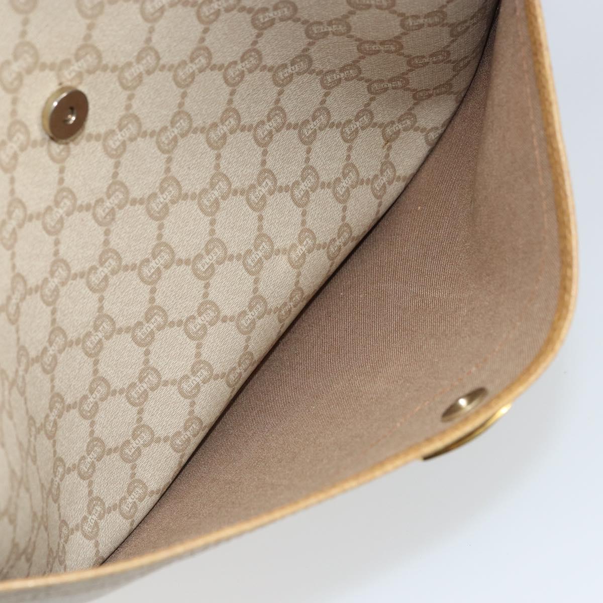 GUCCI GG Plus Supreme Web Sherry Line Tote Bag PVC White Auth ep12927