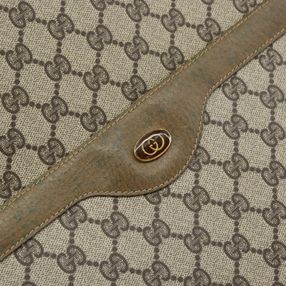 GUCCI GG Supreme Web Sherry Line Tote Bag PVC Beige 002 23 4487 Auth ep12936