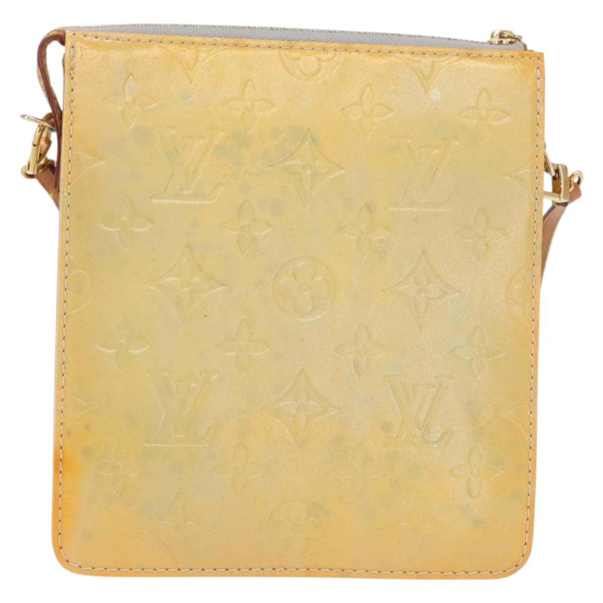 LOUIS VUITTON Monogram Vernis Motto Accessory Pouch Gris M91030 LV Auth ep12938