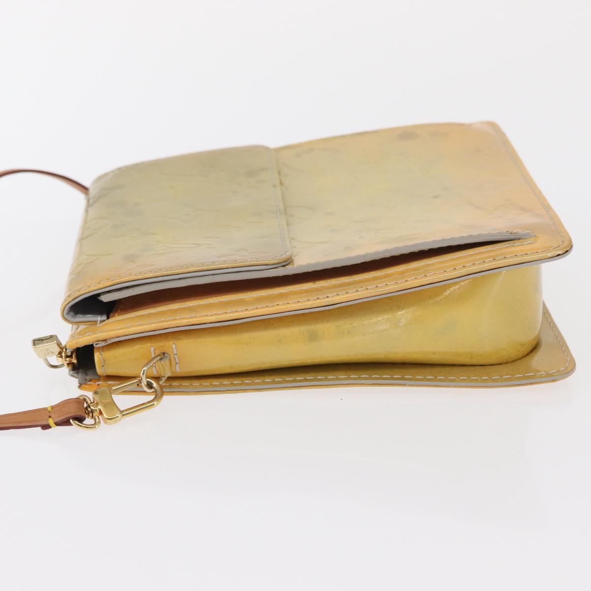 LOUIS VUITTON Monogram Vernis Motto Accessory Pouch Gris M91030 LV Auth ep12938
