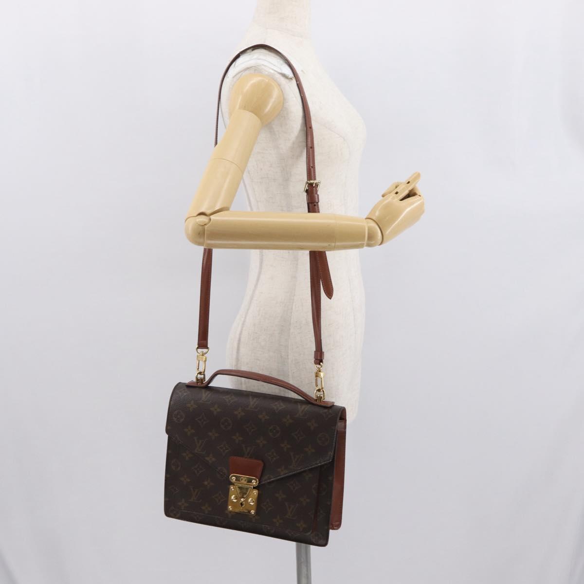 LOUIS VUITTON Monogram Monceau 28 Hand Bag M51185 LV Auth ep12939