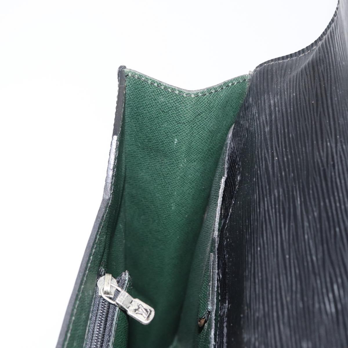 LOUIS VUITTON Epi Porte Documents Bandouliere Black M54462 LV Auth ep12940