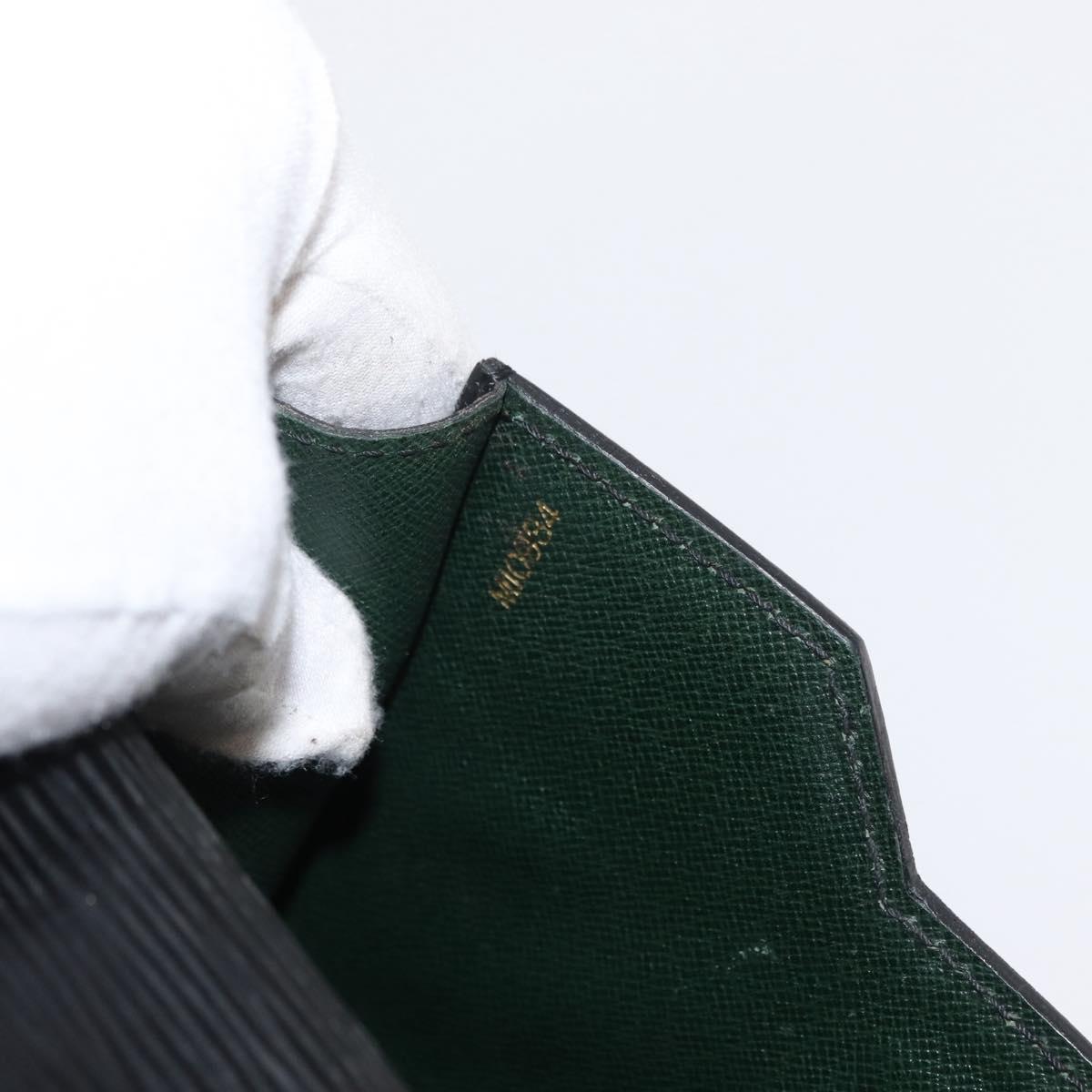 LOUIS VUITTON Epi Porte Documents Bandouliere Black M54462 LV Auth ep12940