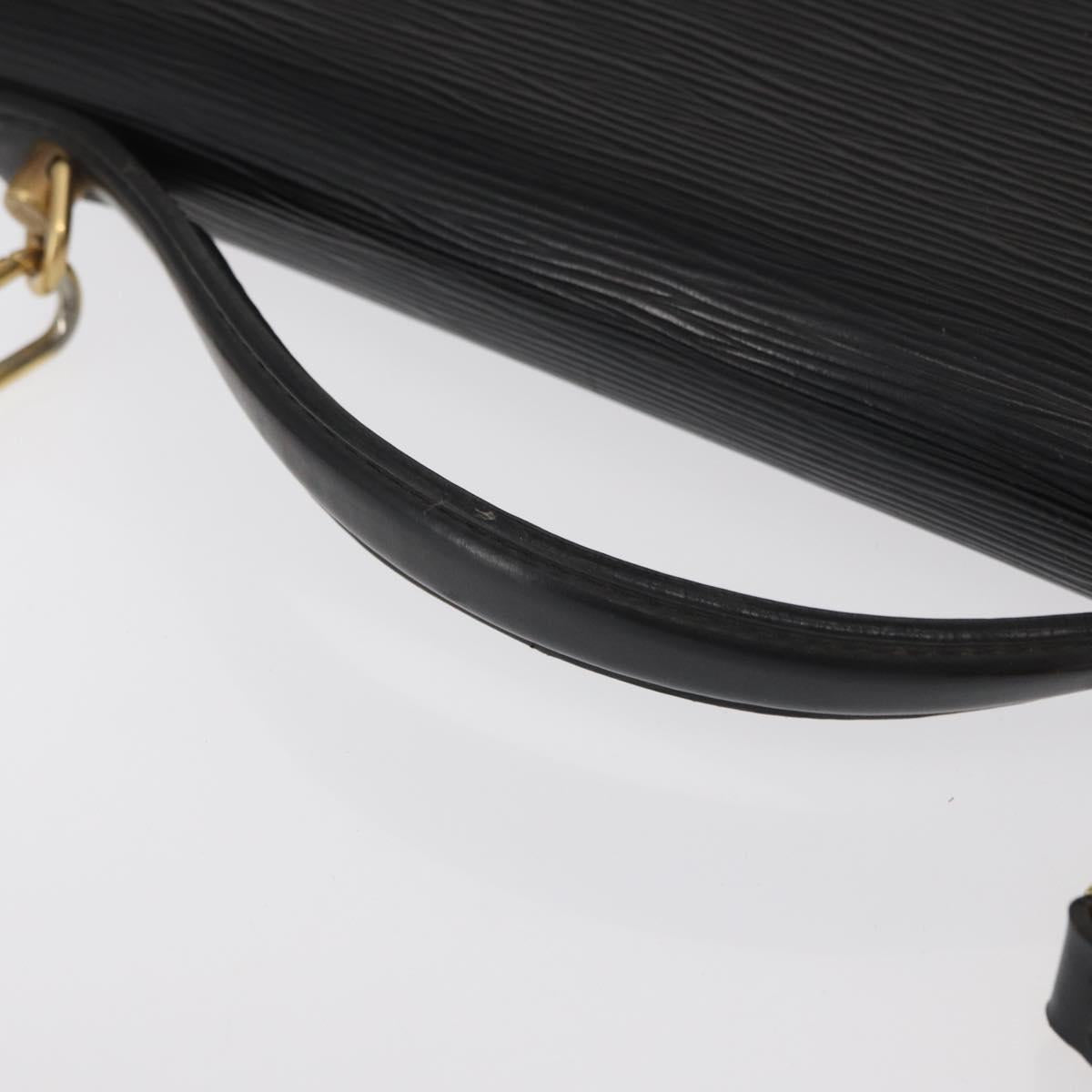 LOUIS VUITTON Epi Porte Documents Bandouliere Black M54462 LV Auth ep12940