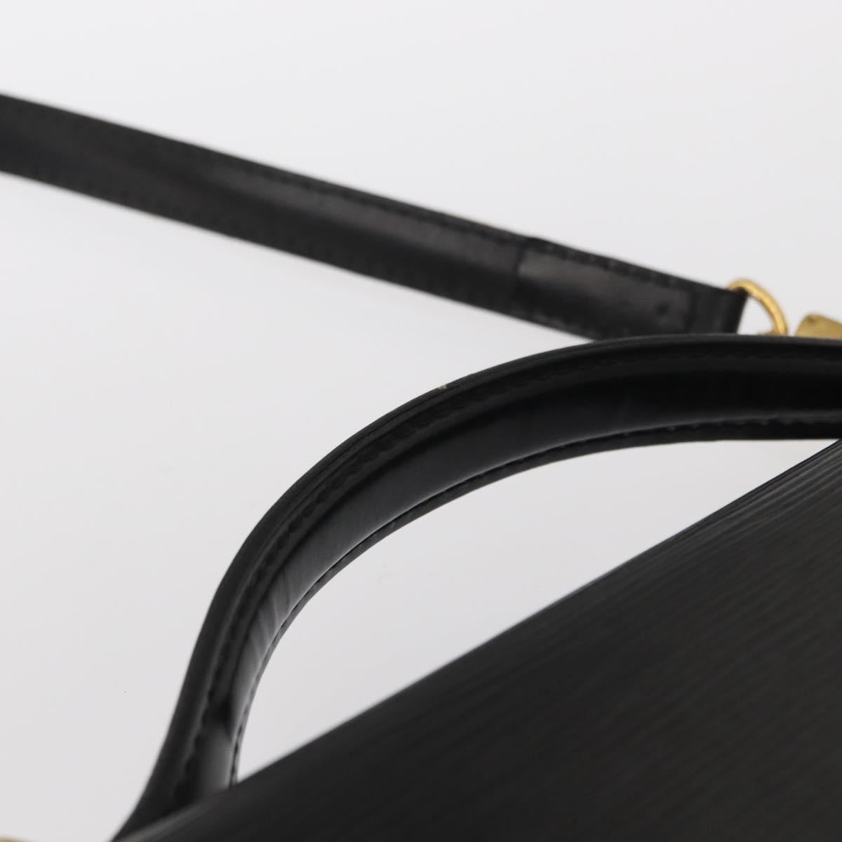 LOUIS VUITTON Epi Porte Documents Bandouliere Black M54462 LV Auth ep12940