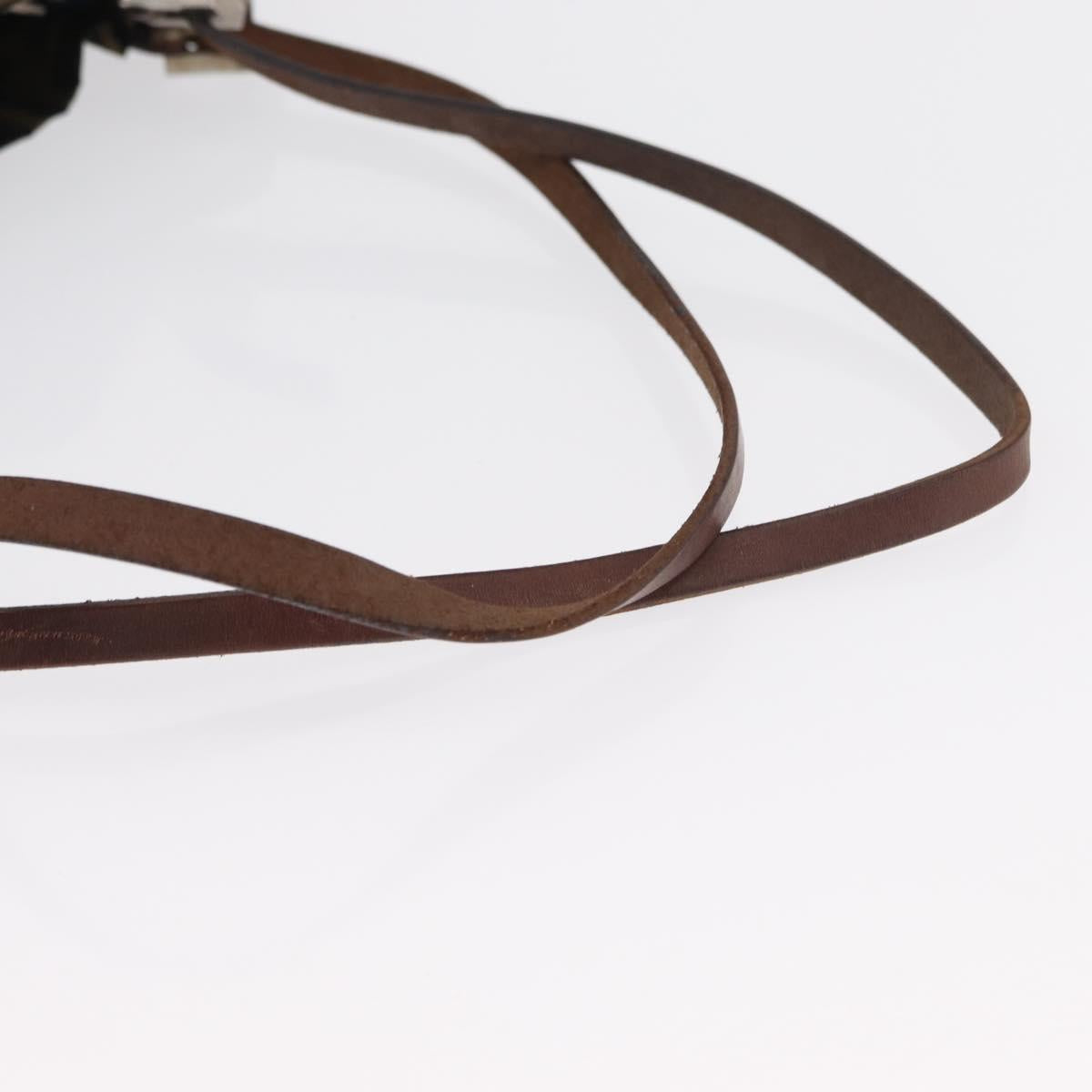 FENDI Zucca Canvas Hand Bag Black Brown Auth ep12941