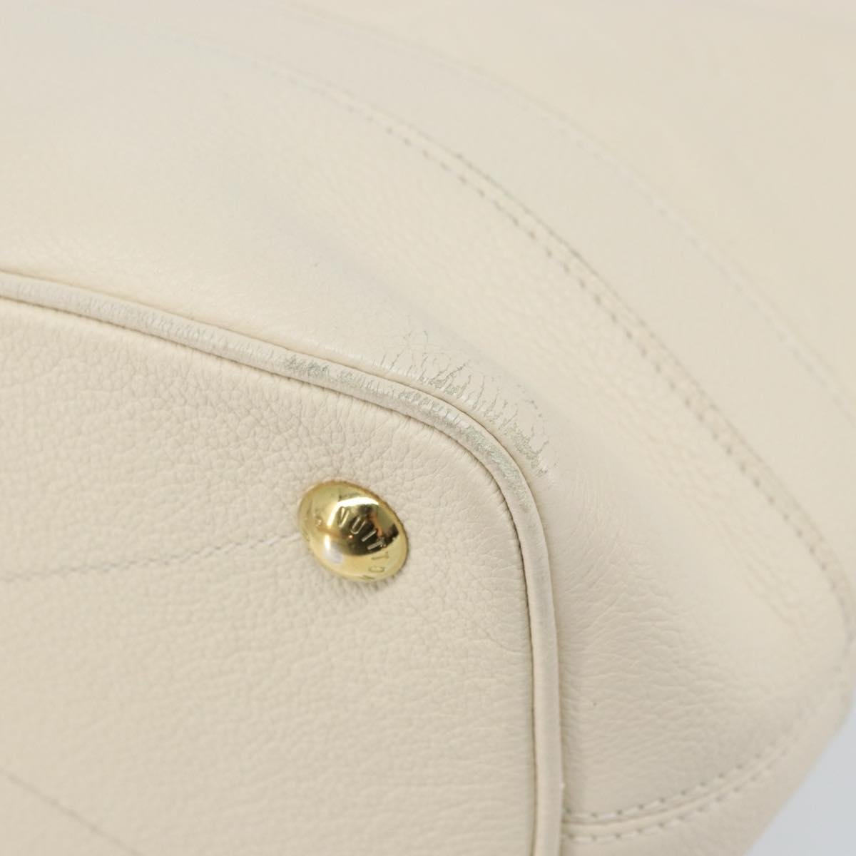 LOUIS VUITTON Monogram Empreinte Citadine PM Tote Bag Neige M40554 Auth ep12944