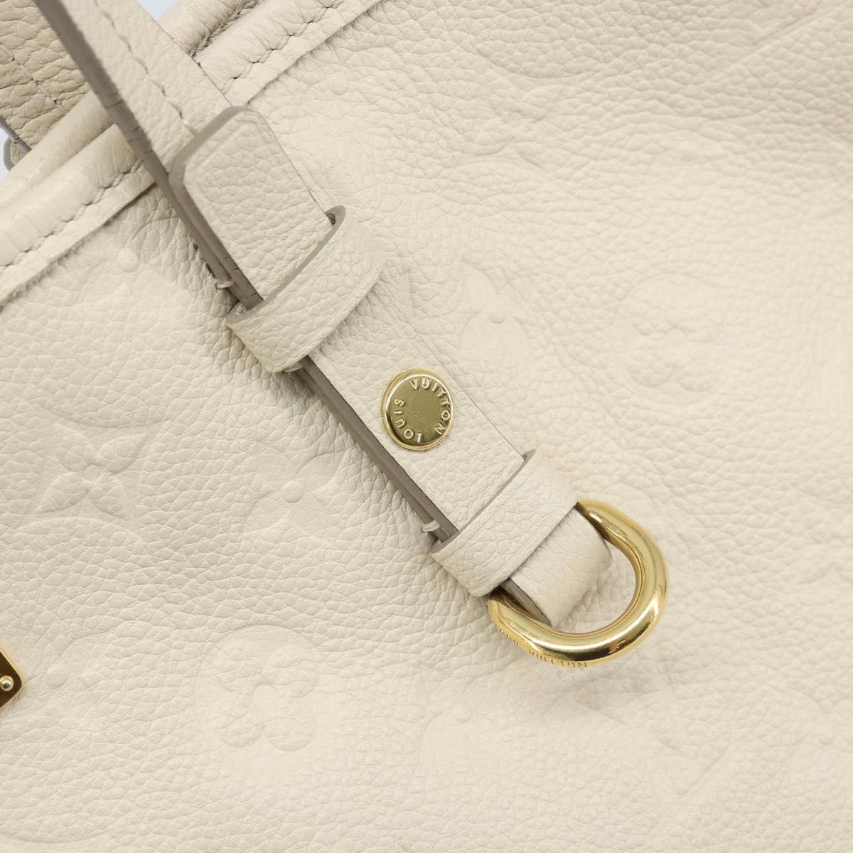 LOUIS VUITTON Monogram Empreinte Citadine PM Tote Bag Neige M40554 Auth ep12944