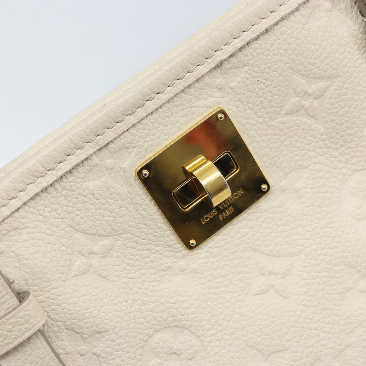 LOUIS VUITTON Monogram Empreinte Citadine PM Tote Bag Neige M40554 Auth ep12944