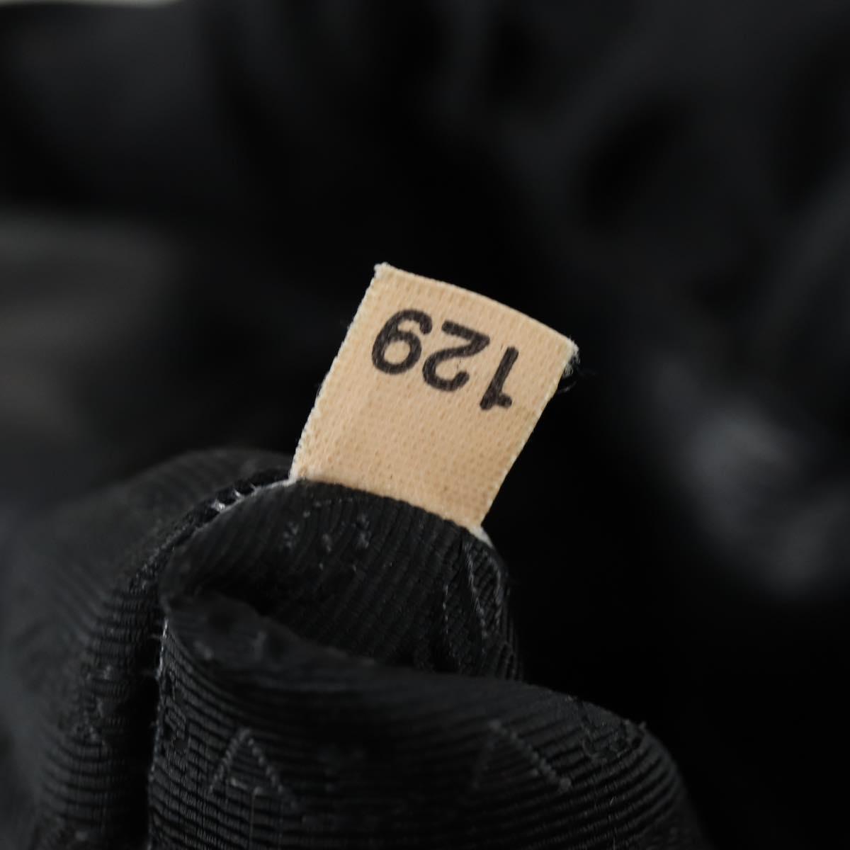 PRADA Tote Bag Nylon Leather 2way Black Gold Auth ep12948