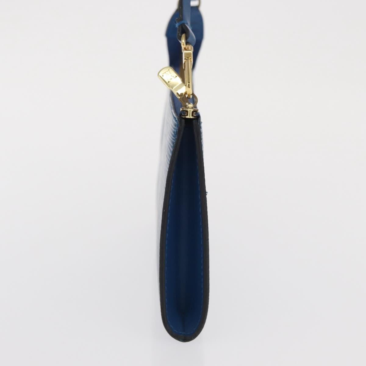 LOUIS VUITTON Epi Pochette Accessoires Pouch Blue M52985 LV Auth ep12951