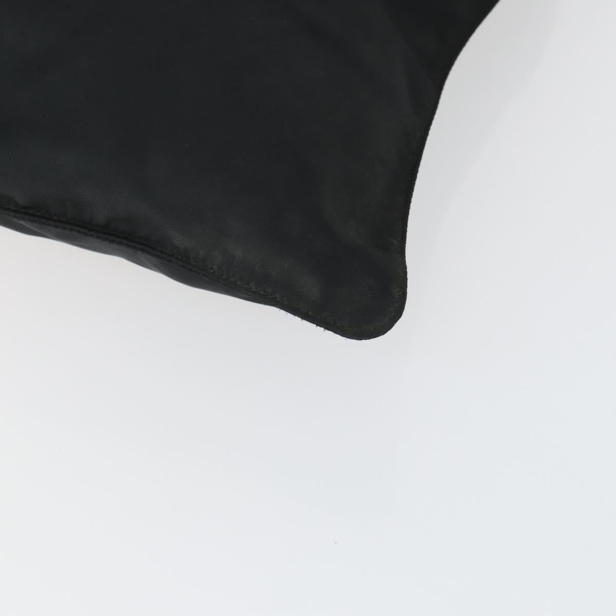 PRADA Shoulder Bag Nylon Black Silver Auth ep12954