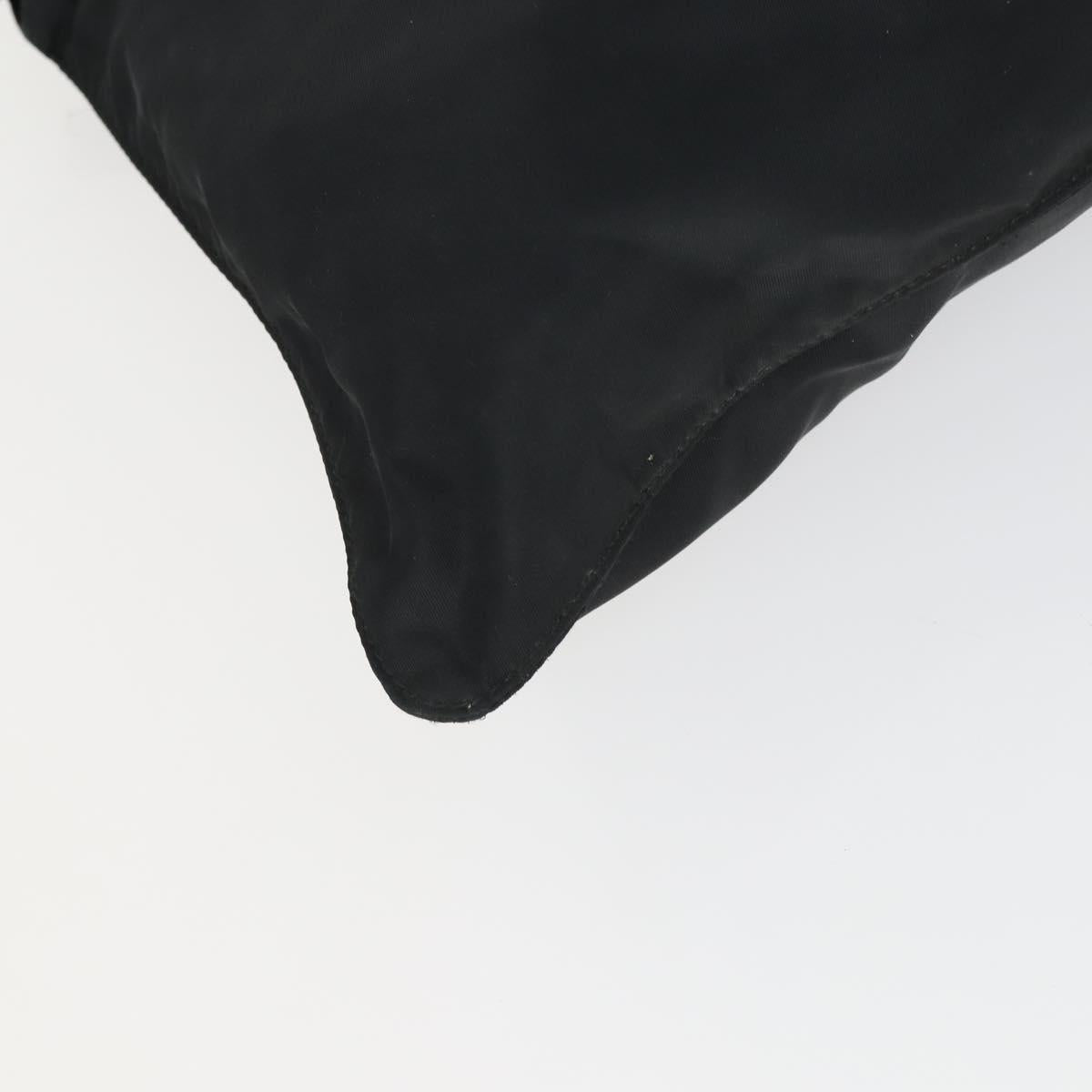 PRADA Shoulder Bag Nylon Black Silver Auth ep12954