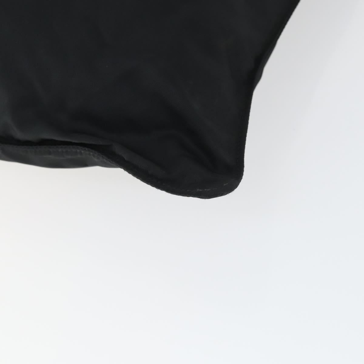 PRADA Shoulder Bag Nylon Black Silver Auth ep12954