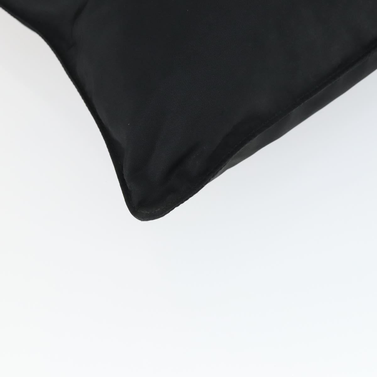 PRADA Shoulder Bag Nylon Black Silver Auth ep12954