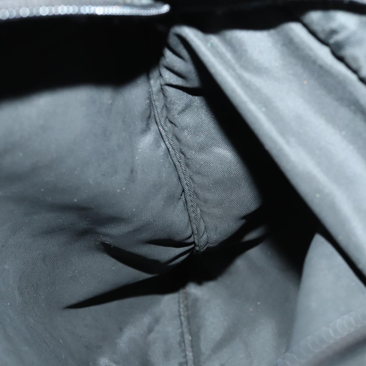 PRADA Shoulder Bag Nylon Black Silver Auth ep12954