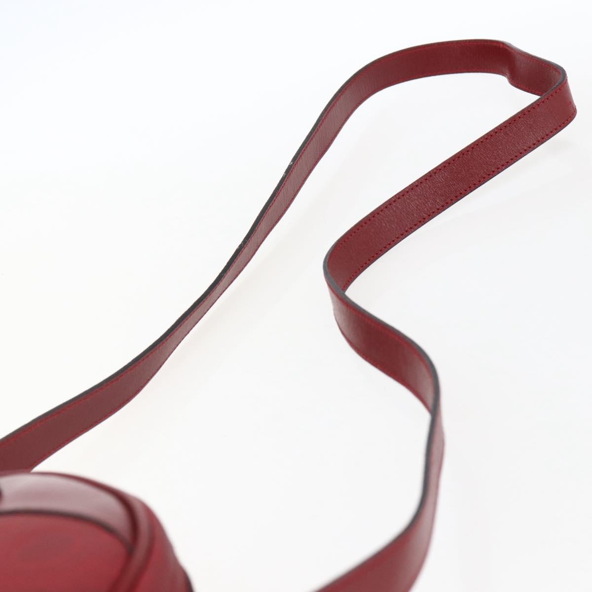 Christian Dior Shoulder Bag PVC Bordeaux Gold Auth ep12962V