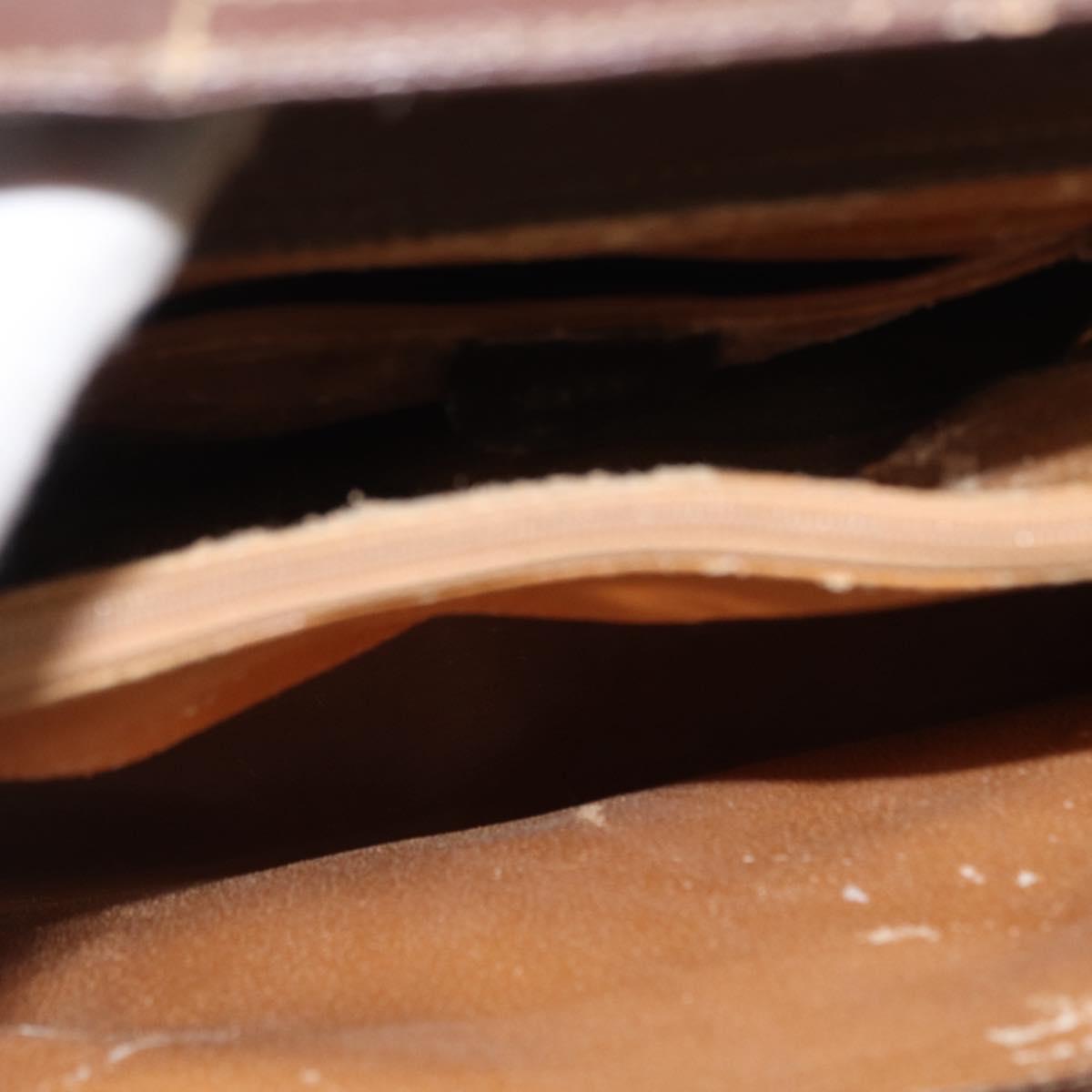 GUCCI Bamboo Hand Bag Leather Black Gold 002 1186 0260 Auth ep12963