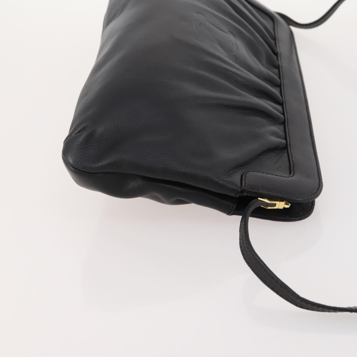 CELINE Bag Leather 2 Set Black Auth ep12973