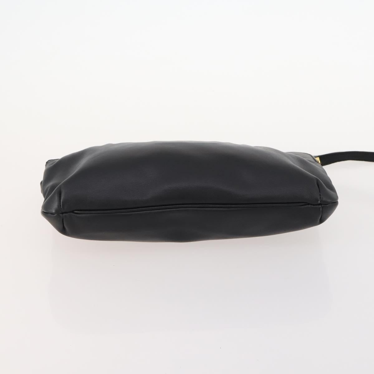 CELINE Bag Leather 2 Set Black Auth ep12973