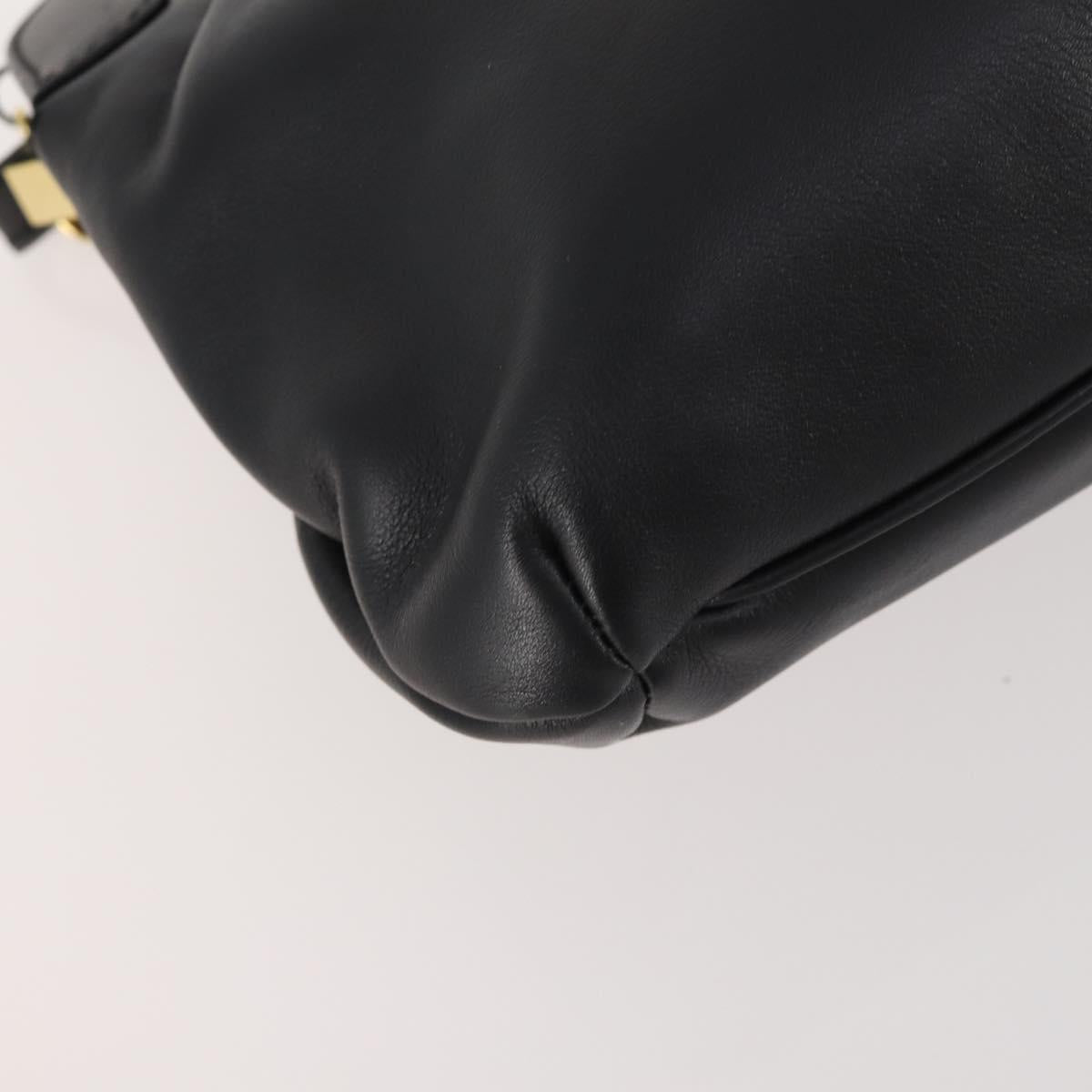 CELINE Bag Leather 2 Set Black Auth ep12973