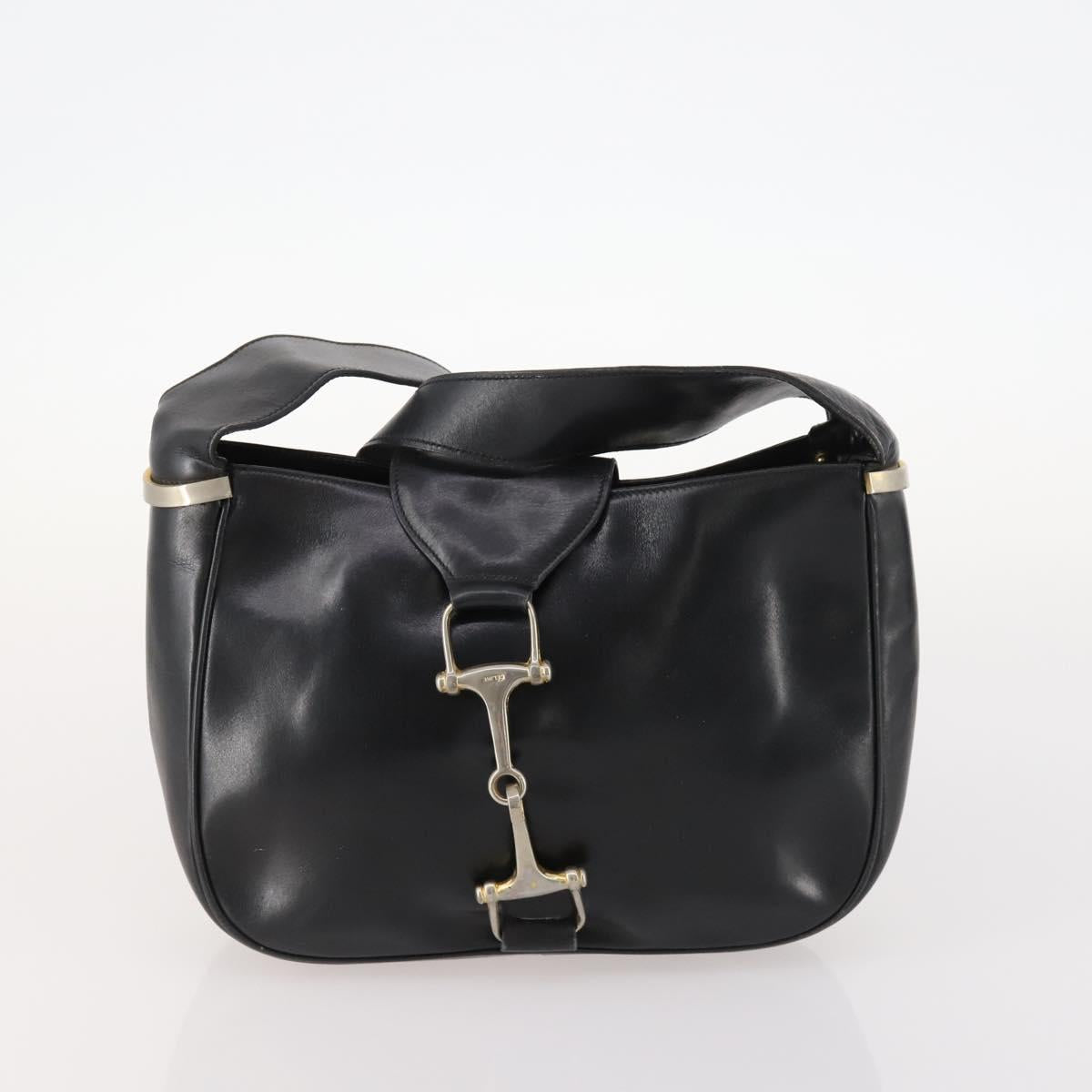 CELINE Bag Leather 2 Set Black Auth ep12973