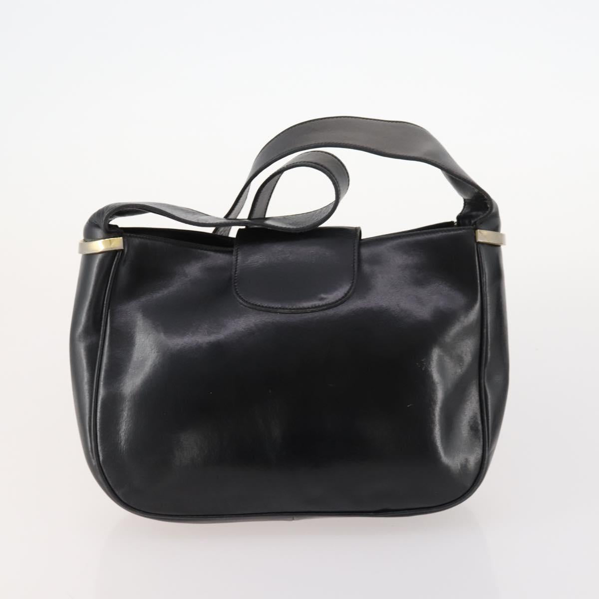 CELINE Bag Leather 2 Set Black Auth ep12973