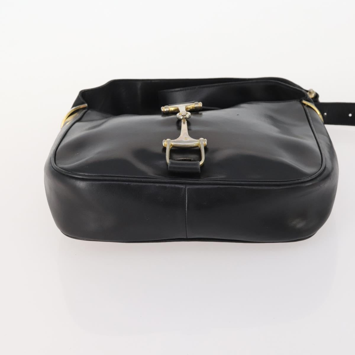CELINE Bag Leather 2 Set Black Auth ep12973