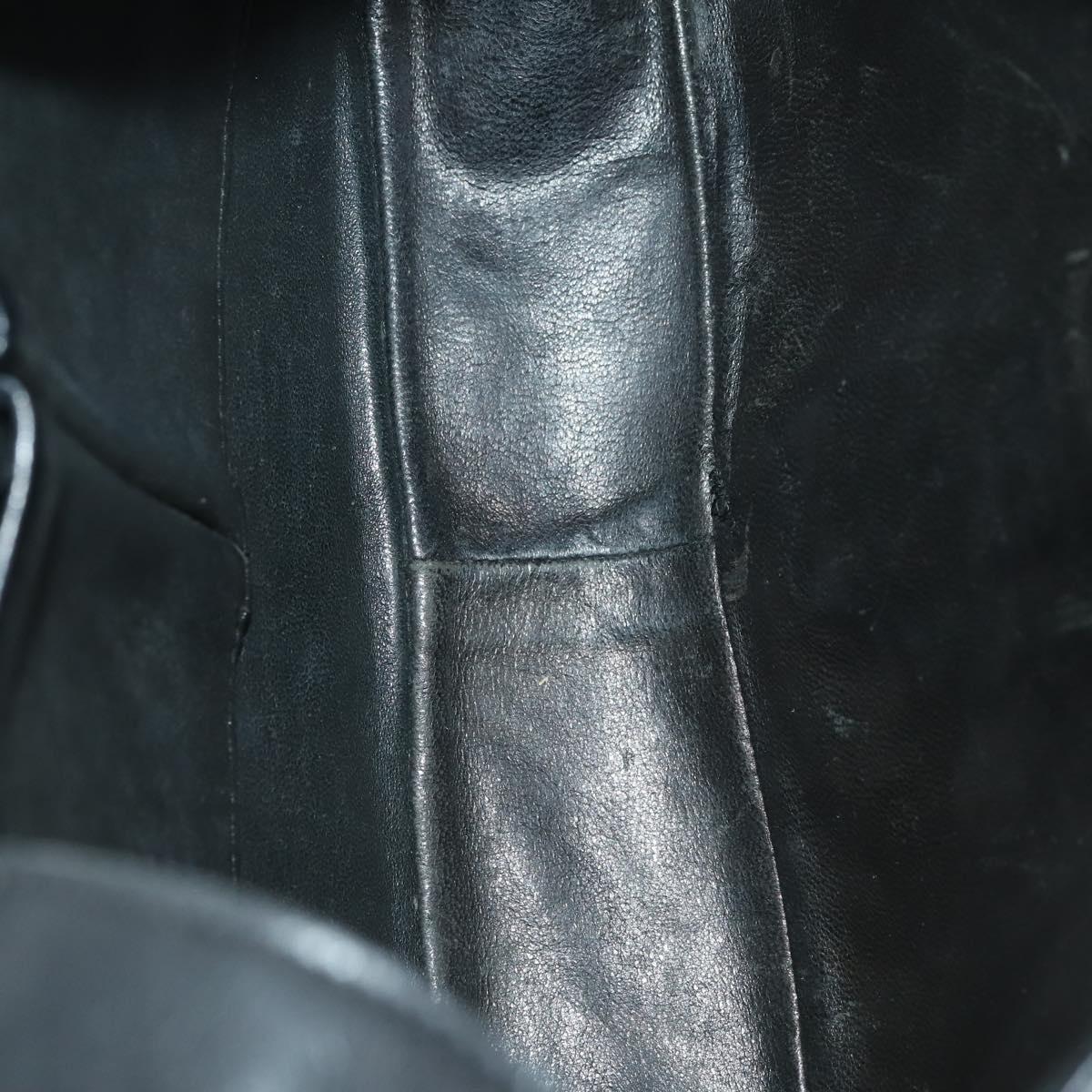 CELINE Bag Leather 2 Set Black Auth ep12973