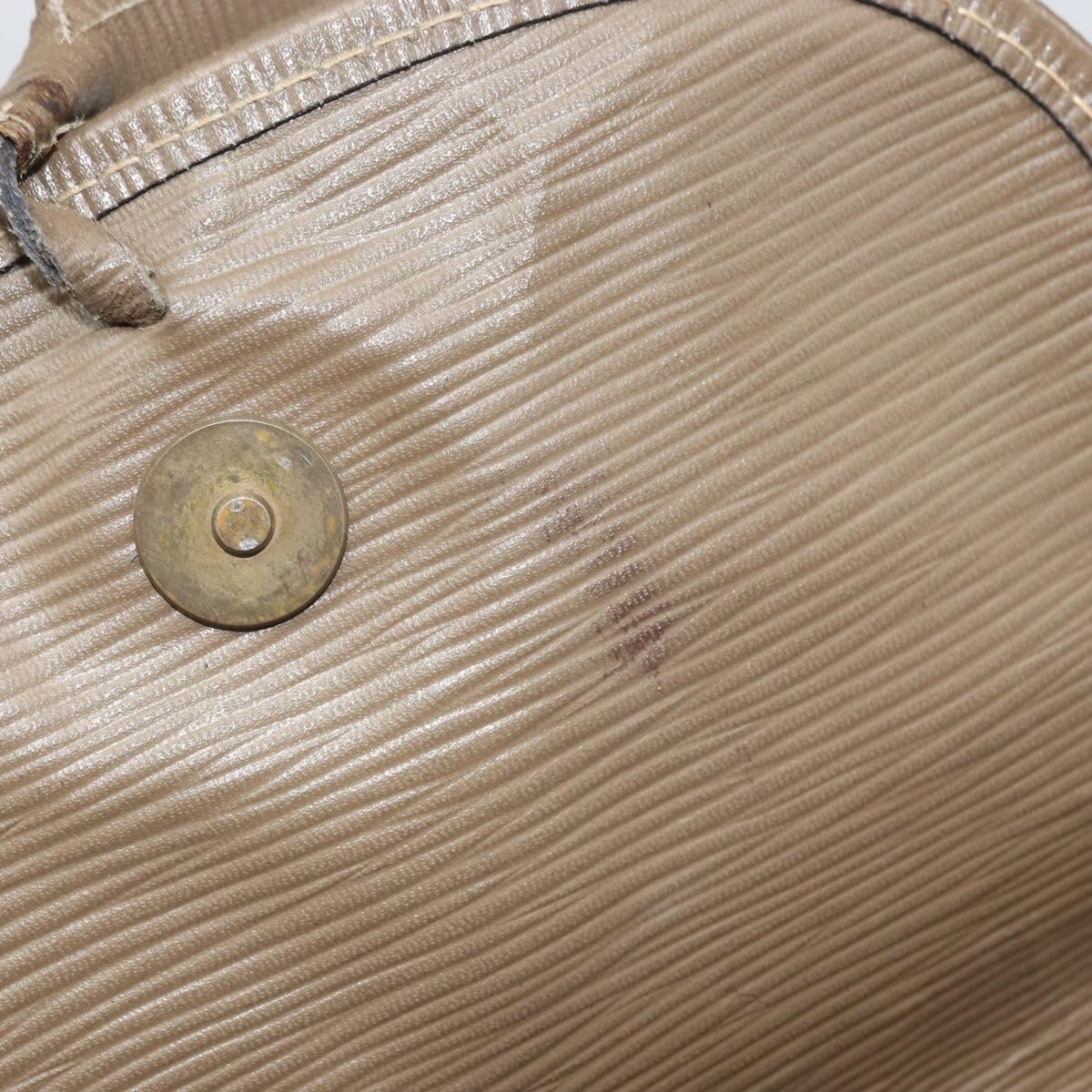 FENDI Zucchino Canvas Shoulder Bag Coated Canvas Beige Auth ep12978